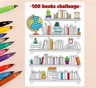 Image result for 100 Book Chalenge Sheet