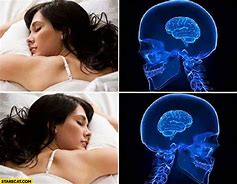 Image result for Brain Girl Sleep Meme