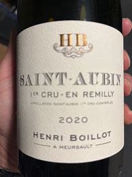 Bilderesultat for Henri Boillot Saint Aubin Blanc