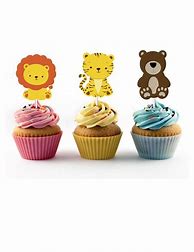Image result for Zoo Cupcakes Baby Shower