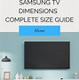 Image result for Samsung 72 Inch TV Dimensions