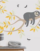 Image result for Sloth Wall Stickers