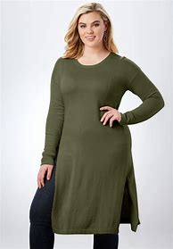 Image result for Dark Green Tunic Sweater