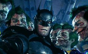 Image result for Arkham Knight Joker Batman Suit