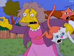 Image result for Simpsons Characters Crazy Cat Lady