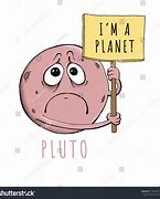 Image result for Sad Pluto Planet Cartoon