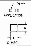 Image result for CAD Square Symbiol