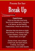 Image result for Break Up Poems