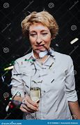 Image result for Images of a Glass Champagne and Confetti