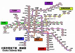 Image result for Osaka Rail Map