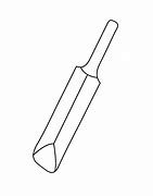 Image result for Outline of a Cricket Bat