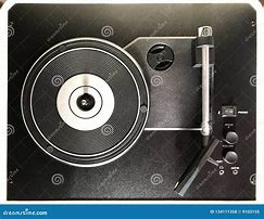 Image result for Top View of Record Player Stock Image