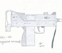 Image result for MAC-10 Sketch
