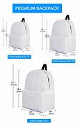 Image result for Backpack Sizes