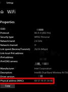 Image result for Wi-Fi Mac Address PC