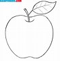 Image result for Simple Drawing of Apple
