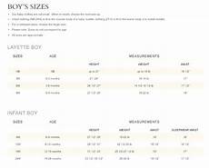 Lil Tinks Ralph Size Charts