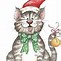 Image result for Christmas Cat Clip Art