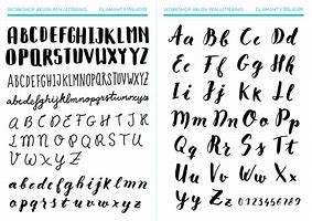 Image result for Brush Lettering Abesedario