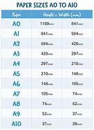 Image result for a4 paper sizes