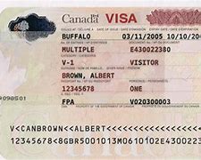 Image result for Counterfoil Canada Visa