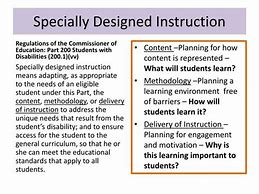 Image result for Types of Specially Designed Instruction