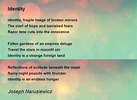 Image result for Identity Poem Examples