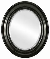 Image result for Oval Mirror Black Frame
