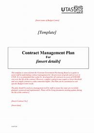 Image result for Contract Management Plan Template