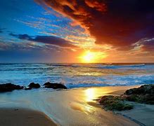 Image result for Beautiful Beach Sunset Landscape