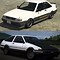 Image result for Initial D Toyota AE86 Anime