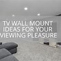 Image result for Best TV Wall Install Ideas