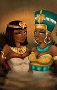 Image result for Queen Nefertiti and Cleopatra