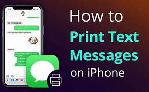 Image result for Printing Text Messages