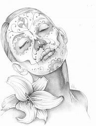 Image result for Sugar Skull Tattoo Sketches