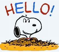 Image result for Snoopy Hello