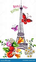 Image result for Bonjour Eiffel Tower Clip Art