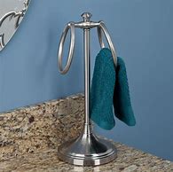 Image result for Polished Nickel Countertop Hand Towel Holder