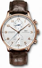 Image result for iwc portugieser chronograph gold