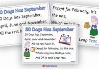 Image result for 30 Days Has September Coloring