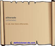 Image result for aliterado