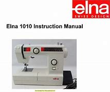 Image result for Elna 1010 Sewing Machine Manual Free