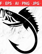 Image result for Fishing Hook and Fish SVG