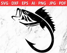 Image result for Bass Fish Hook Silhouette