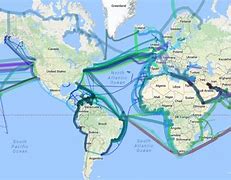 Image result for World Internet Backbone Map