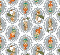 Image result for Pebbles Cartoon Fabric