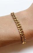 Image result for 18 Carat Gold Chain Bracelet