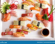 Image result for Nigiri Sushi and Sashimi Platter