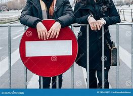 Image result for Person with Stop Sign