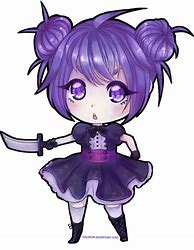 Image result for Anime Chibi Girl with Purple Hair